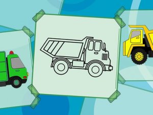 Truck Coloring Book Online Coloring Game