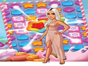 Kim Kardashian Sweet Matching Puzzle Game Online - Match 3 Puzzle Game