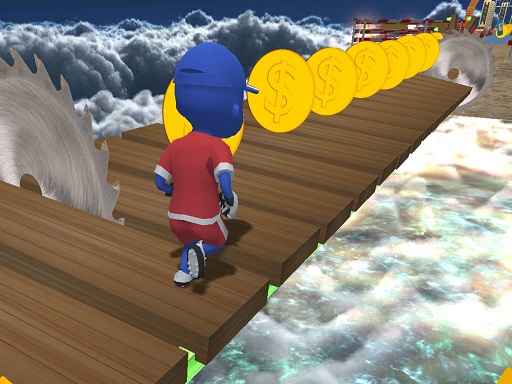 3D Stickman Sky Challenge Runner Game Arcade Game