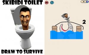Skibidi Toilet Draw to Survive Puzzle Game