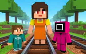 Squid Game Craft Runner: Projectilecraft Survival Challenge Online Game
