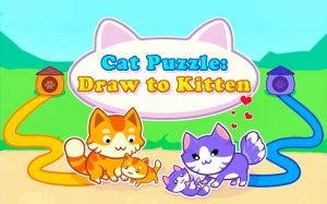 Cat Puzzle: Draw to Kitten - Line Drawing Adventure Online Game