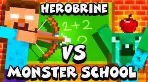 Herobrine vs Monster School Archery Game